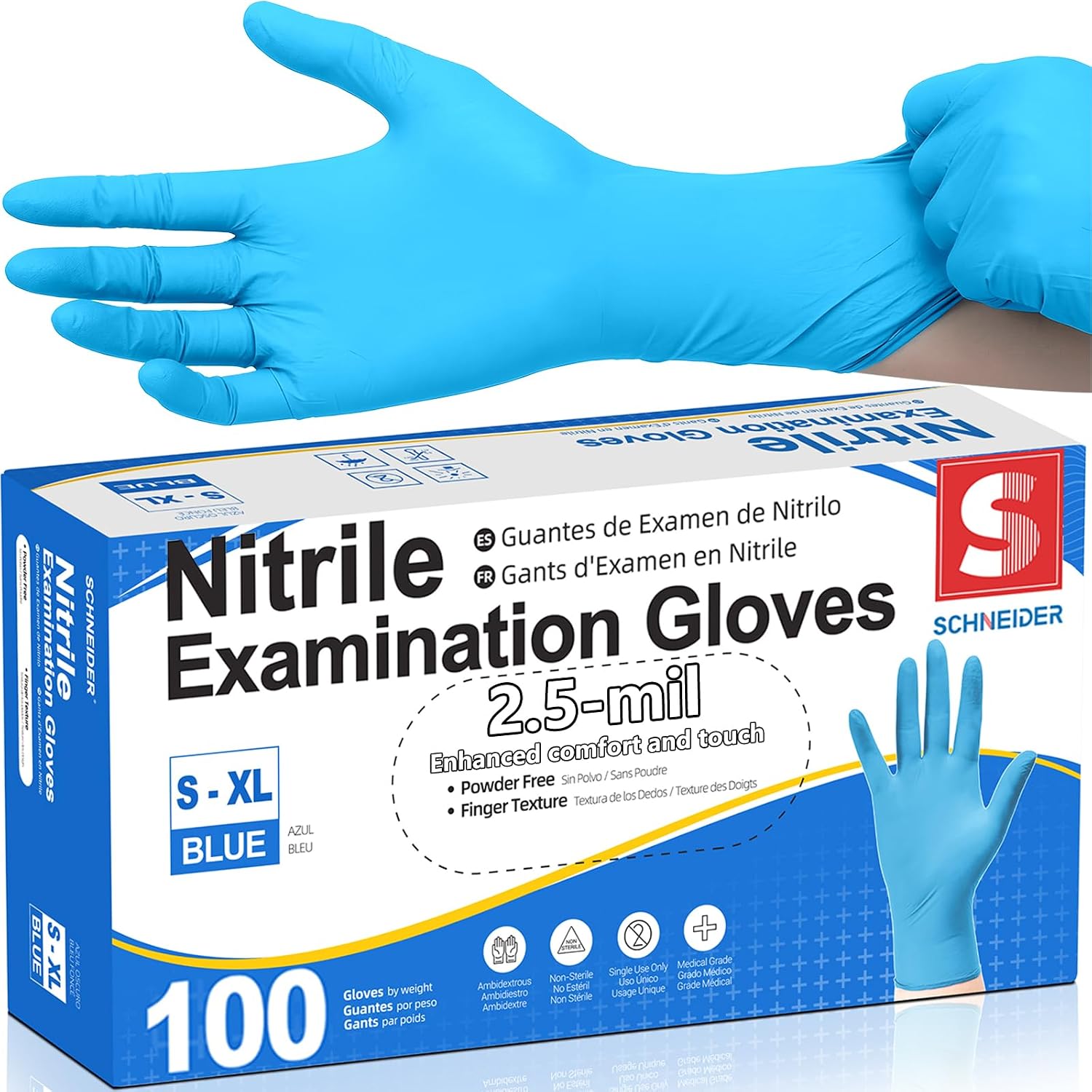 Exam Glove Nitrile - Disposable Nitrile Exam Gloves Blue Latex