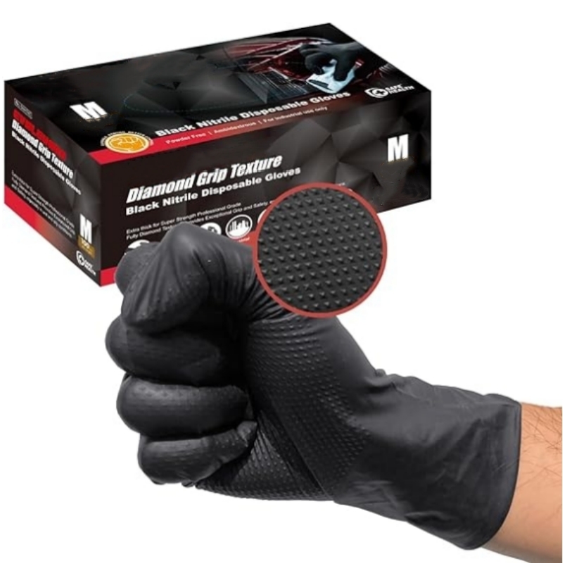 8Mil Heavy Duty Black Nitrile  – Nitrile Mechanic Glove Bewertung und Preis
