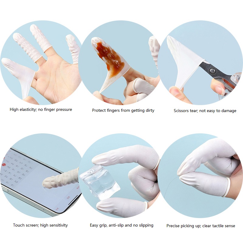 100/200PCS Powder Free Anti-Sl – Latex Disposable Glove Bewertung und Preis