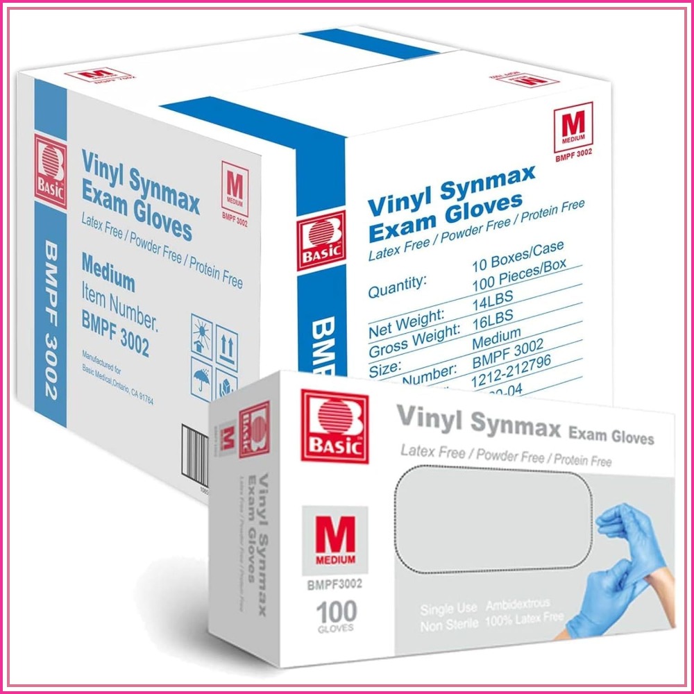 4 Mil Blue Vinyl Exam Gloves,  – Exam Glove Nitrile Bewertung und Preis