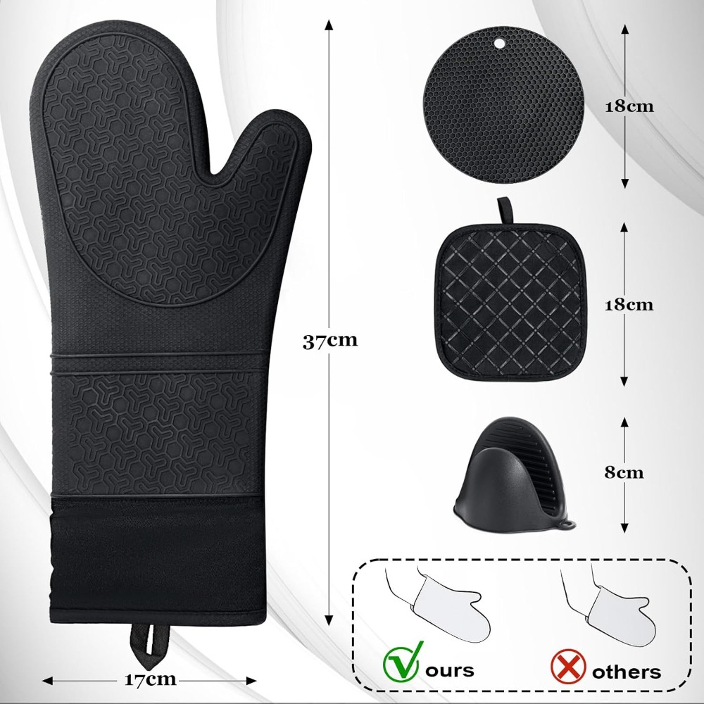 8-Piece Oven Mitts & Pot Holde – Oven Mitt Silicone Bewertung und Preis
