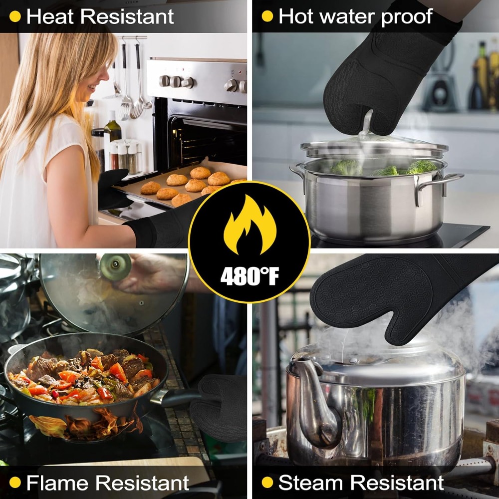 8-Piece Oven Mitts & Pot Holde – Oven Mitt Silicone Bewertung und Preis