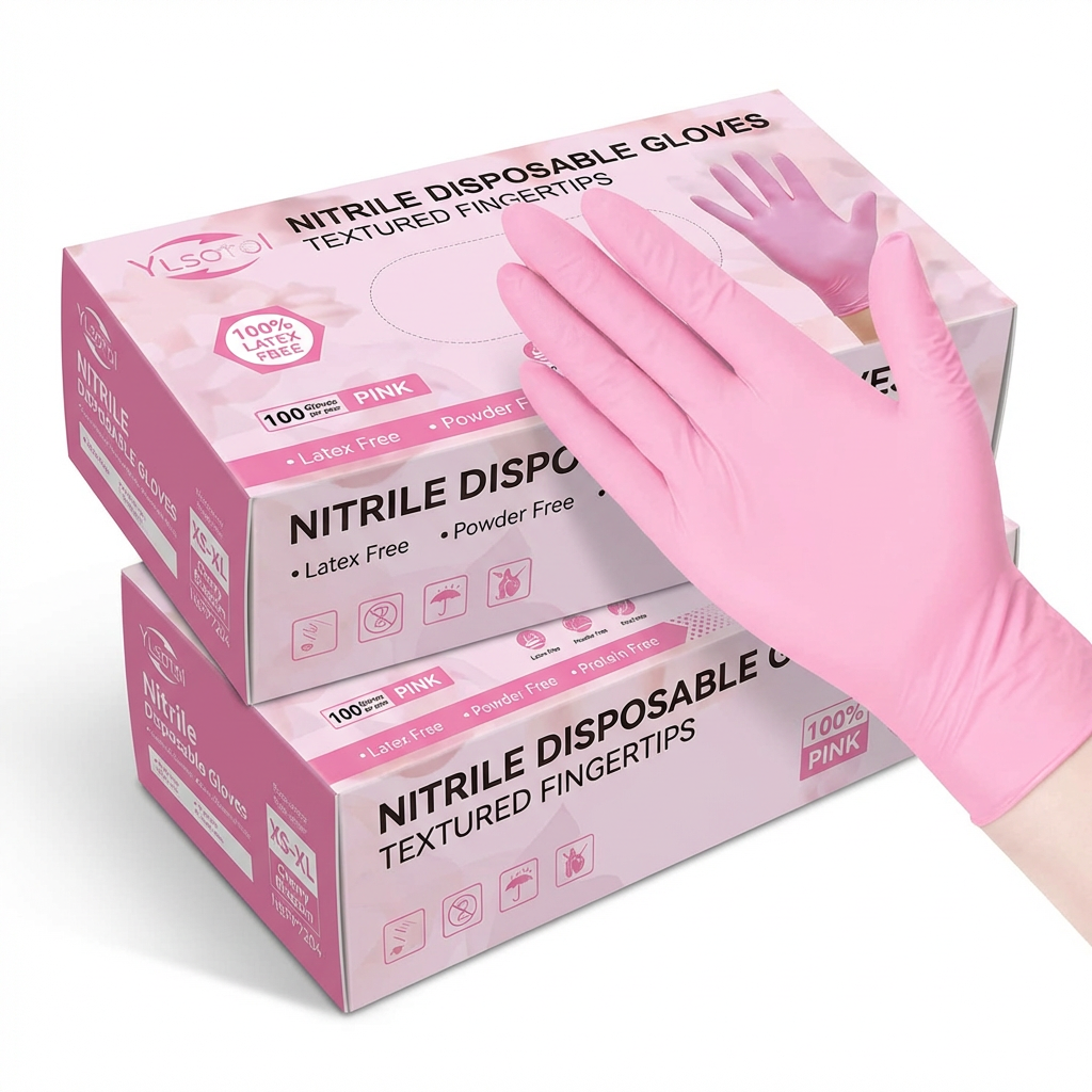 Simple Pink Nitrile Gloves 100 – Rubber Glove Cleaning Bewertung und Preis