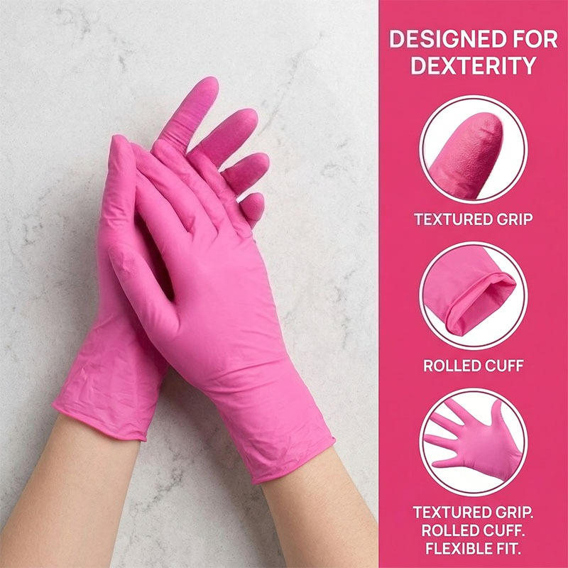 10-100PCS Pink Nitrile Disposa – Nitrile Mechanic Glove Bewertung und Preis
