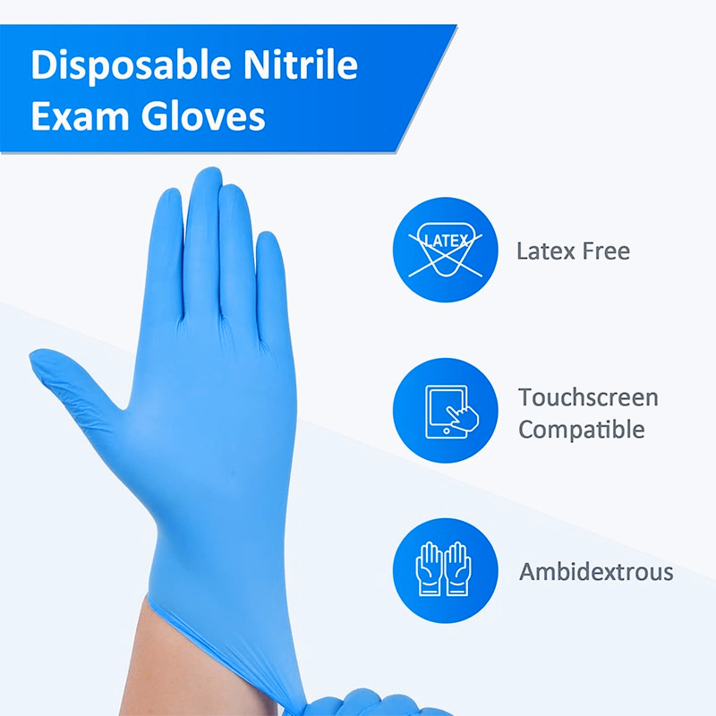 100PCS Blue Nitrile Disposable – Nitrile Mechanic Glove Bewertung und Preis