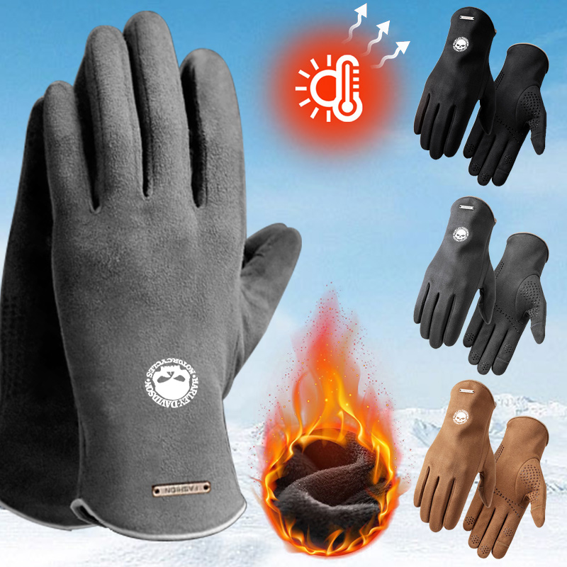 2pc Man Winter Warm Gloves For – Leather Driving Glove Bewertung und Preis