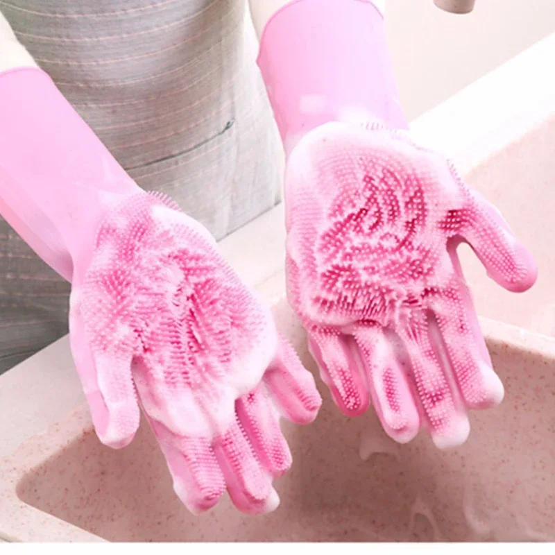 1 Pair Reusable Dishwashing Gl – Dish Glove Rubber Bewertung und Preis
