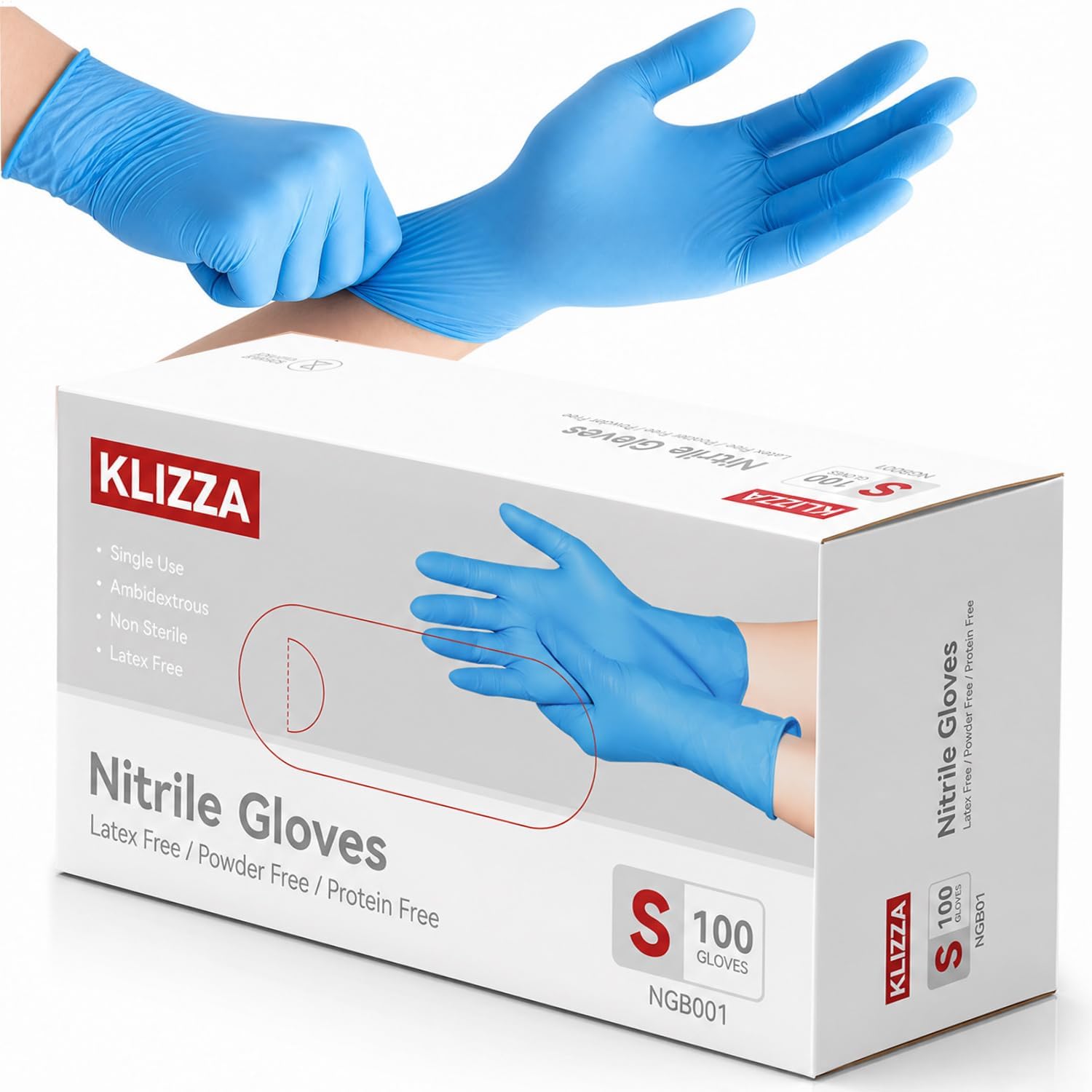 Blue Nitrile Exam Gloves, 5 mi – Exam Glove Nitrile Bewertung und Preis