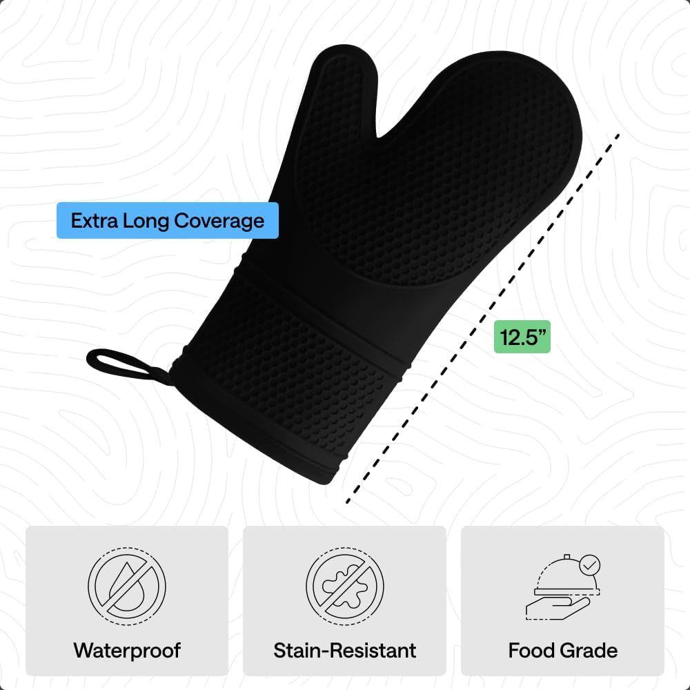Heat Resistant Silicone Oven M – Oven Mitt Silicone Bewertung und Preis