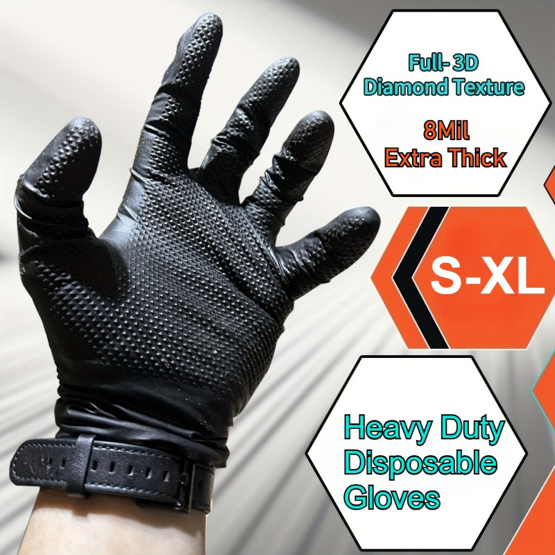 Extra Thick 8 Mil  Heavy Duty  – Nitrile Mechanic Glove Bewertung und Preis