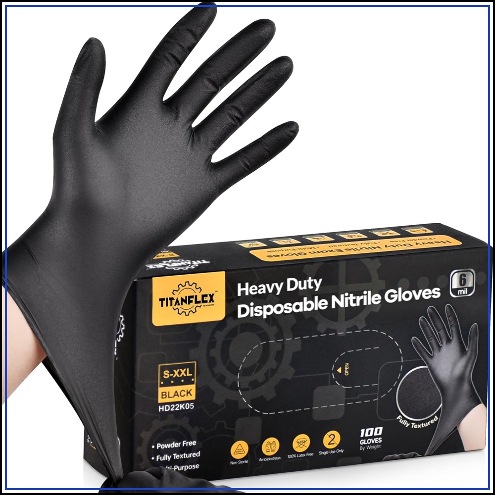 Heavy Duty Black Nitrile Glove – Nitrile Mechanic Glove Bewertung und Preis