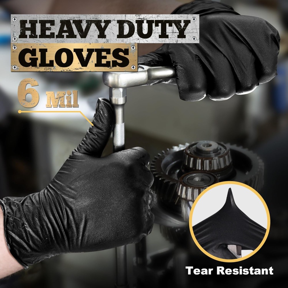 Heavy Duty Black Nitrile Glove – Nitrile Mechanic Glove Bewertung und Preis