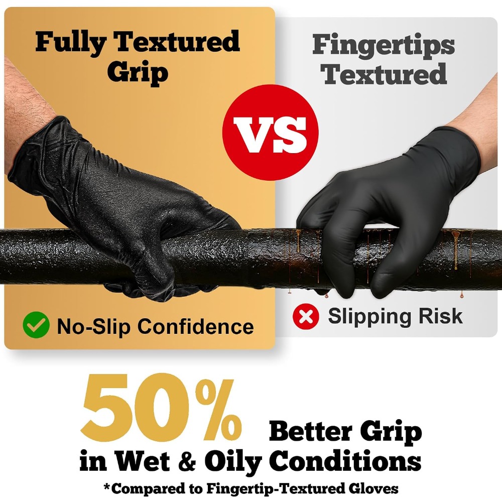 Heavy Duty Black Nitrile Glove – Nitrile Mechanic Glove Bewertung und Preis