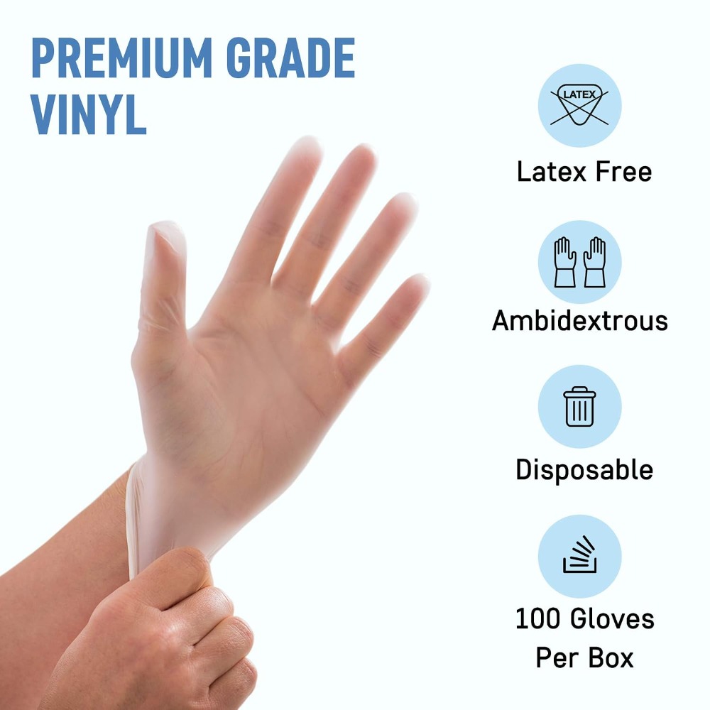 Large Vinyl Exam Gloves, 100 P – Exam Glove Nitrile Bewertung und Preis