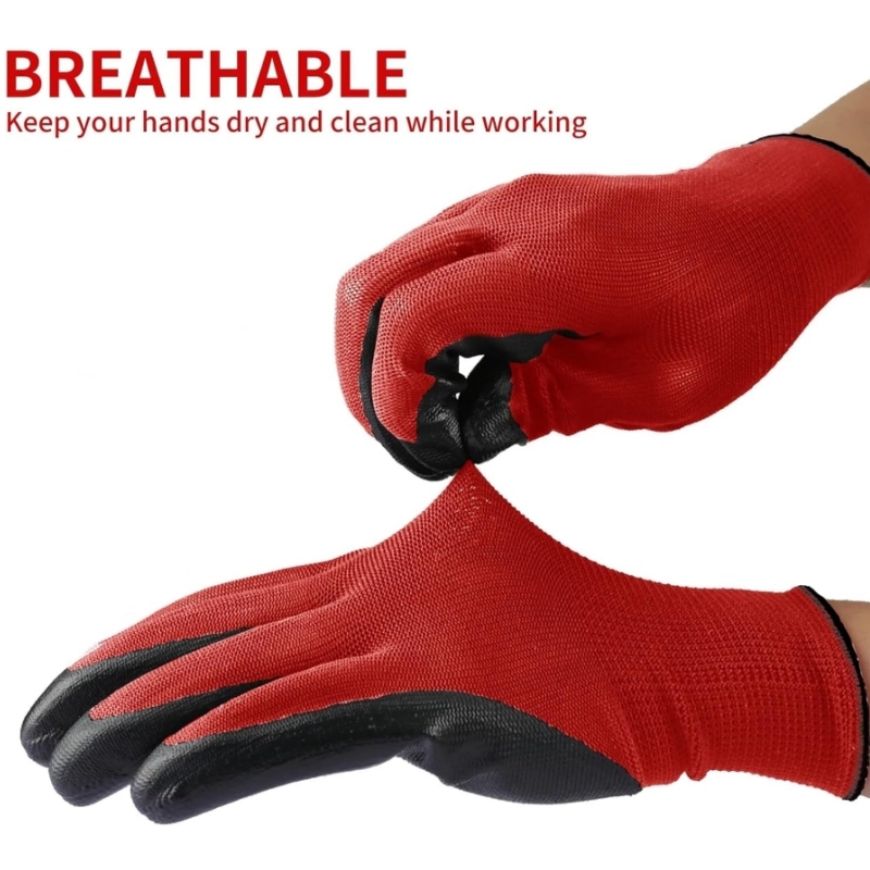 4/20PCS Nitrile Coated Safety  – Nitrile Mechanic Glove Bewertung und Preis