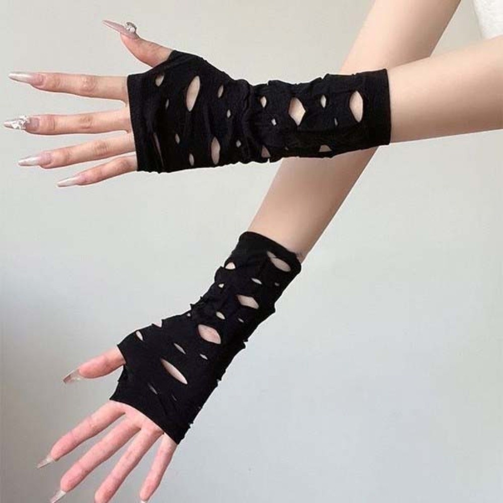 Sleeve Covers Ripped Arm Warme – Fingerless Glove Knit Bewertung und Preis