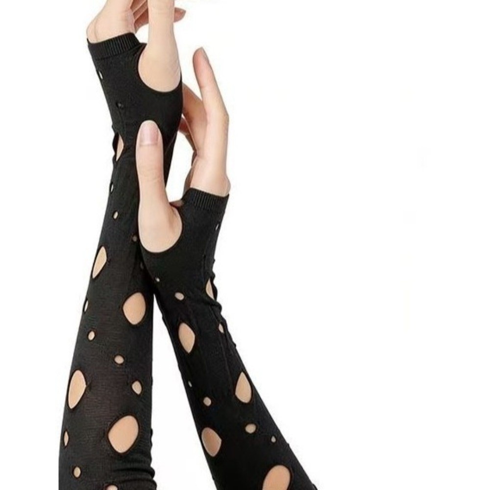 Sleeve Covers Ripped Arm Warme – Fingerless Glove Knit Bewertung und Preis