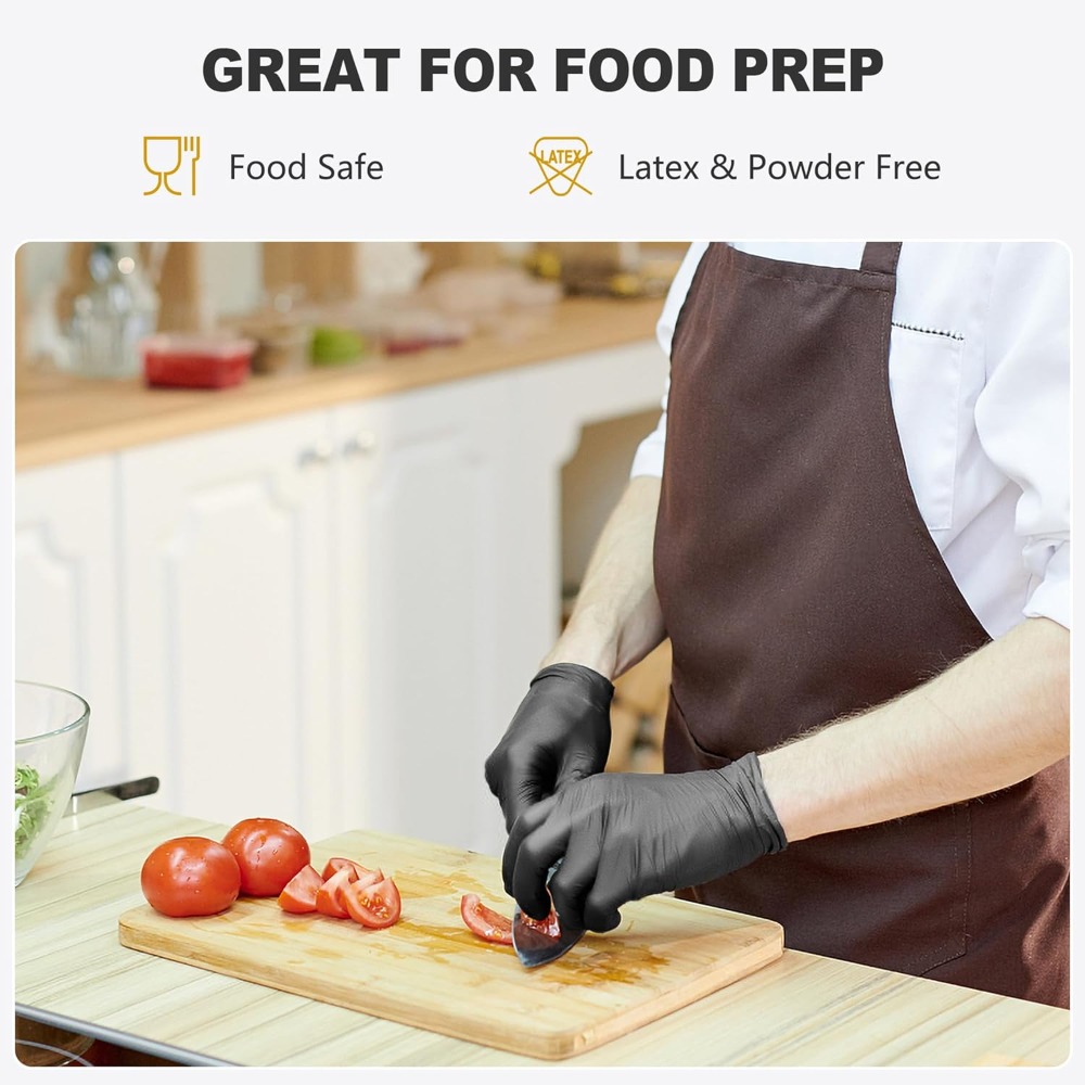 Black Vinyl Gloves, Food Grade – Rubber Glove Cleaning Bewertung und Preis