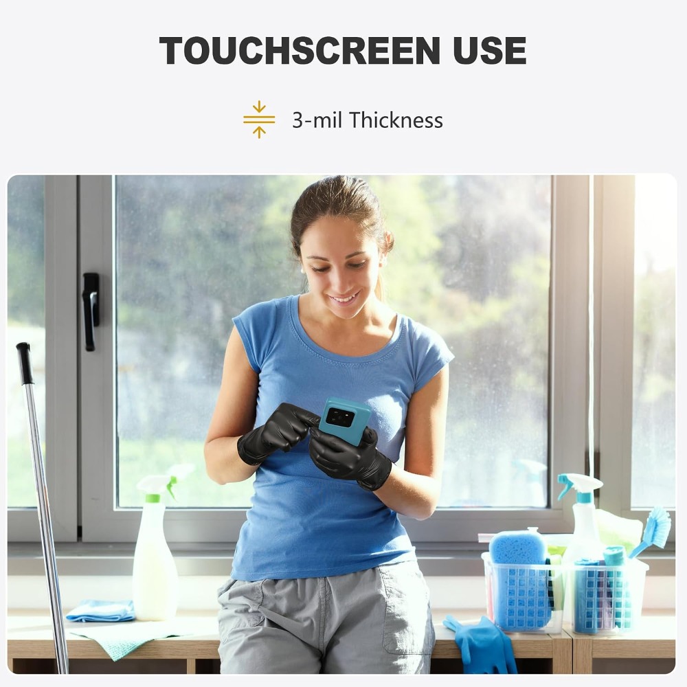 Black Vinyl Gloves, Food Grade – Rubber Glove Cleaning Bewertung und Preis