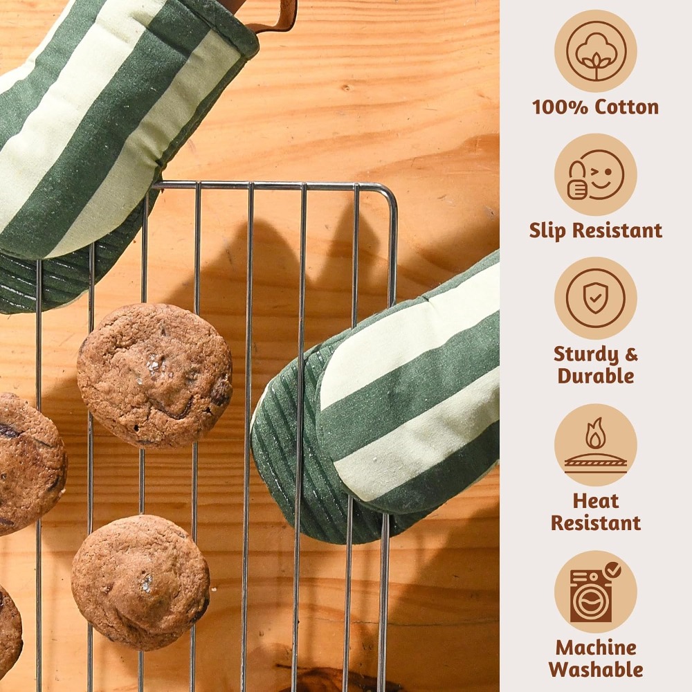 Oven Mitts Set of 2 - 100% Cot – Oven Mitt Silicone Bewertung und Preis