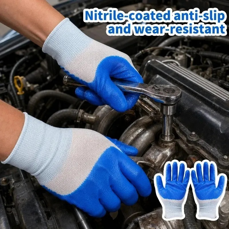 Blue Latex Rubber Nitrile Work – Nitrile Mechanic Glove Bewertung und Preis