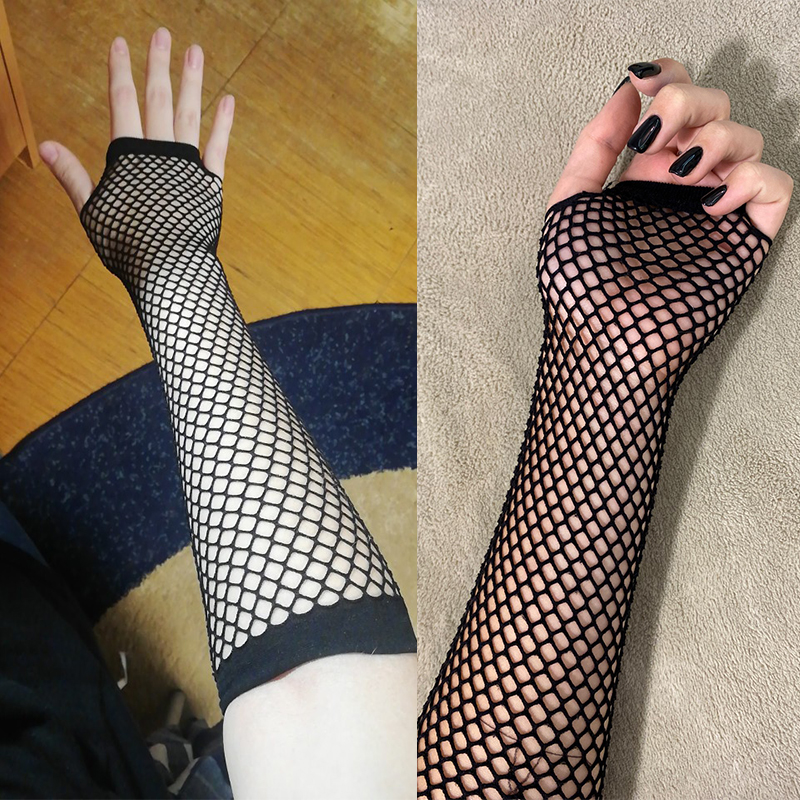 Women Fashion Neon Fishnet Fin – Fingerless Glove Knit Bewertung und Preis