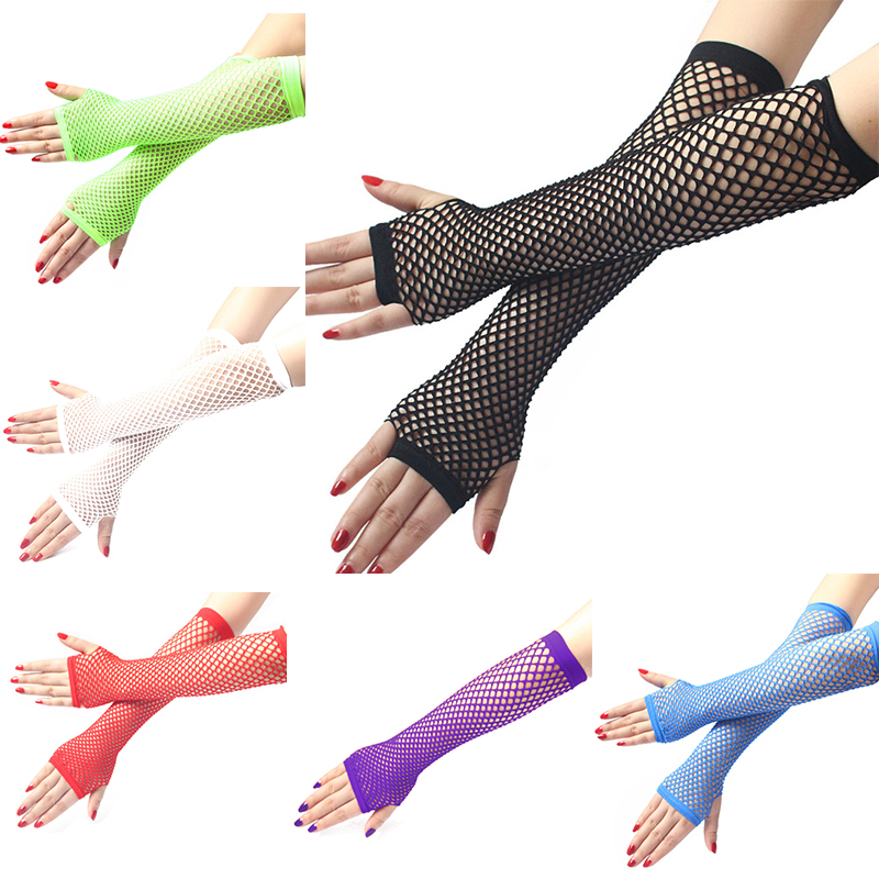 Women Fashion Neon Fishnet Fin – Fingerless Glove Knit Bewertung und Preis