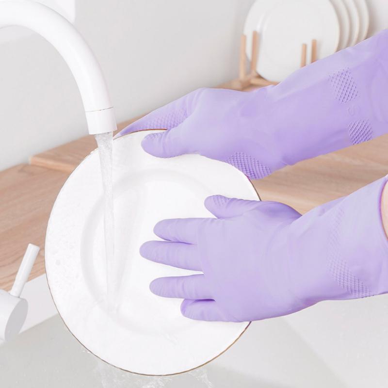 1Pair Latex Household Cleaning – Dish Glove Rubber Bewertung und Preis