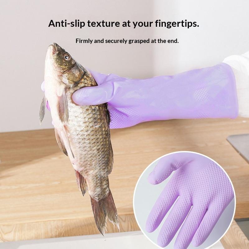 1Pair Latex Household Cleaning – Dish Glove Rubber Bewertung und Preis