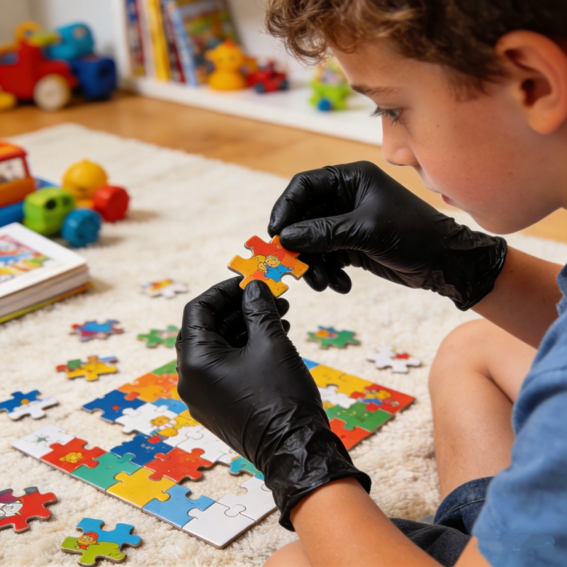 Kids Black Nitrile Disposable  – Nitrile Mechanic Glove Bewertung und Preis