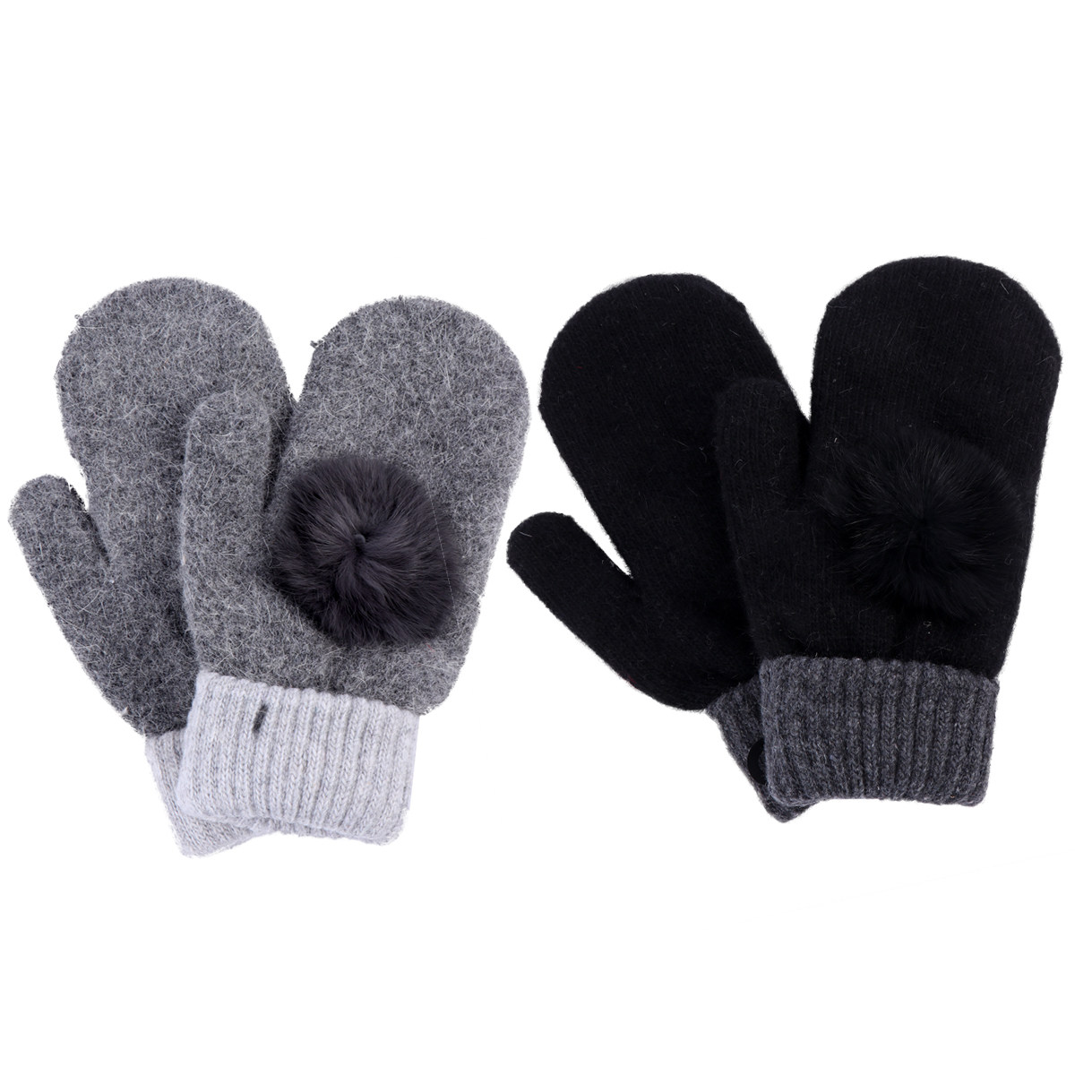 2Pairs Warm Acrylic Winter Mit – Wool Glove Lined Bewertung und Preis