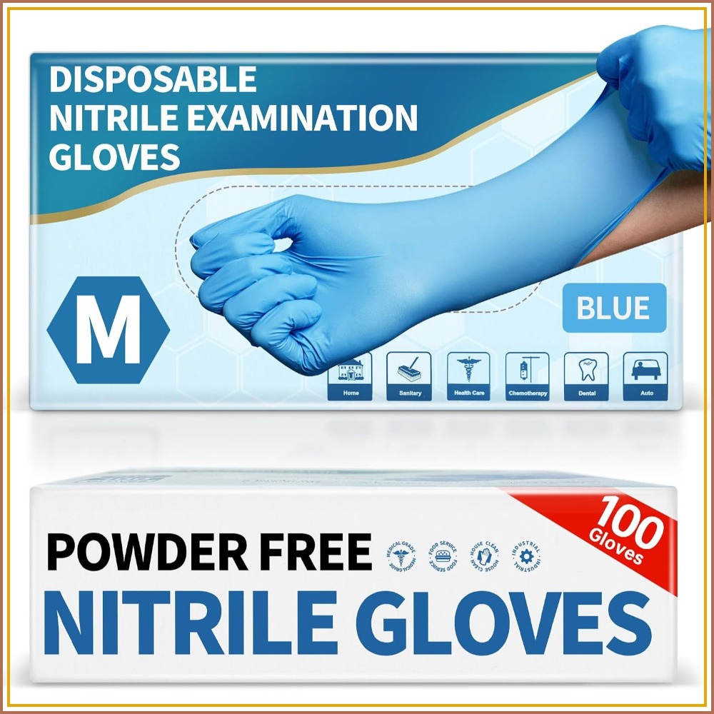 4 Mil Blue Nitrile Disposable  – Exam Glove Nitrile Bewertung und Preis