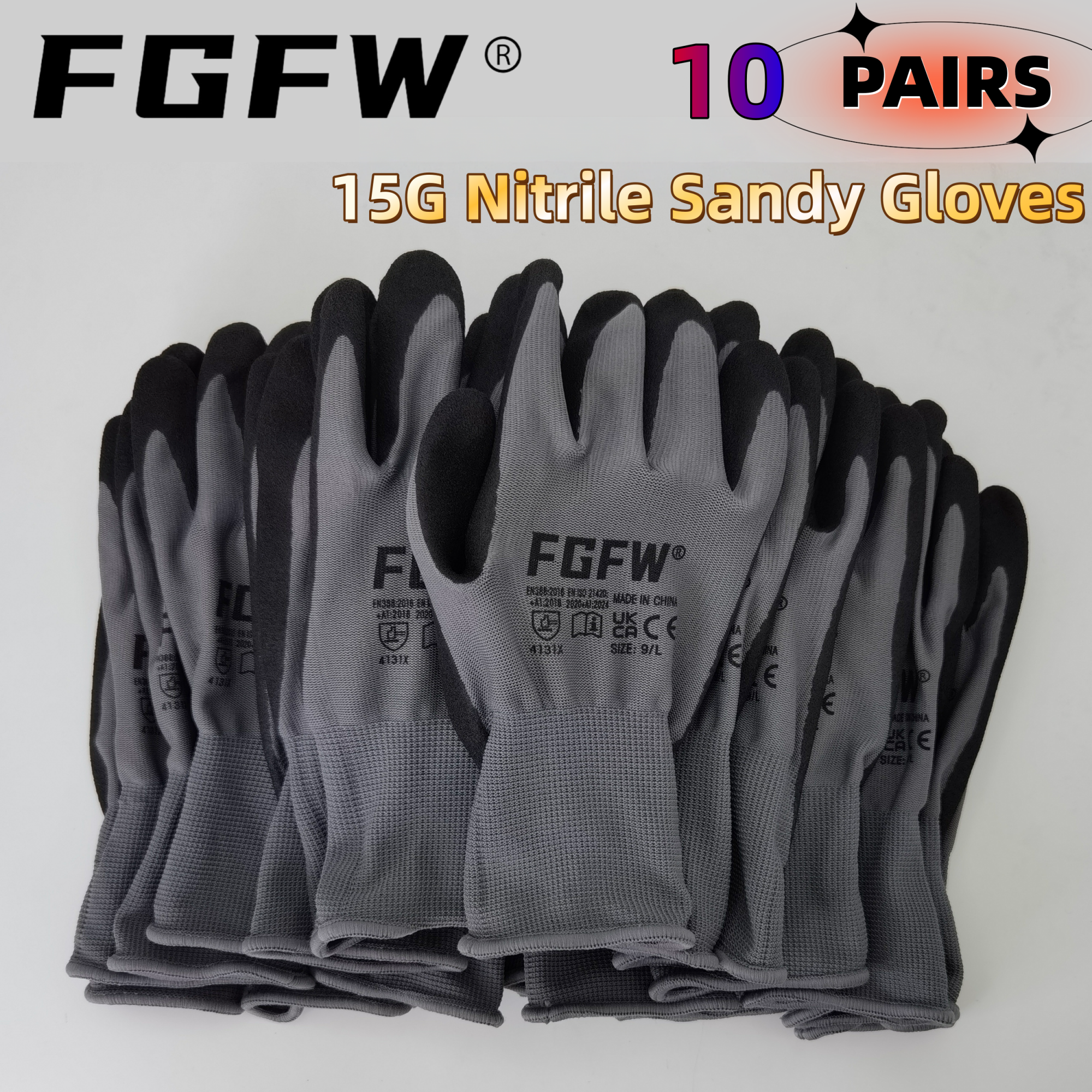 FGFW 10 Pairs Gray Nitrile San – Nitrile Mechanic Glove Bewertung und Preis