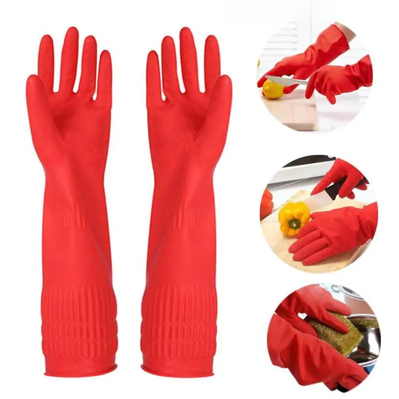 1 pair S/M/L Red Flexible Rubb – Rubber Glove Cleaning Bewertung und Preis