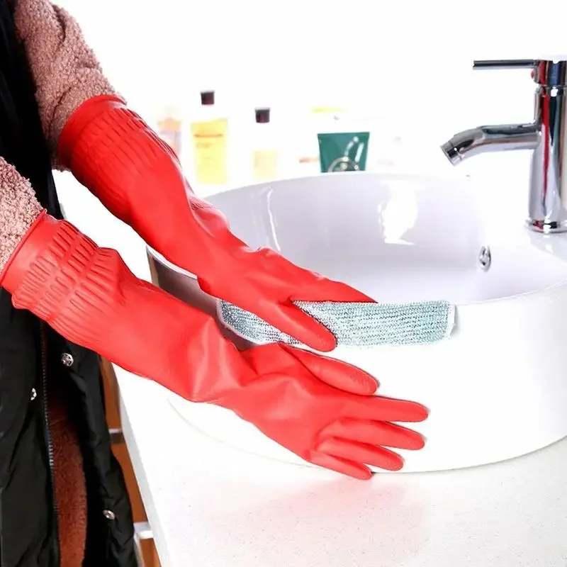 1 pair S/M/L Red Flexible Rubb – Rubber Glove Cleaning Bewertung und Preis