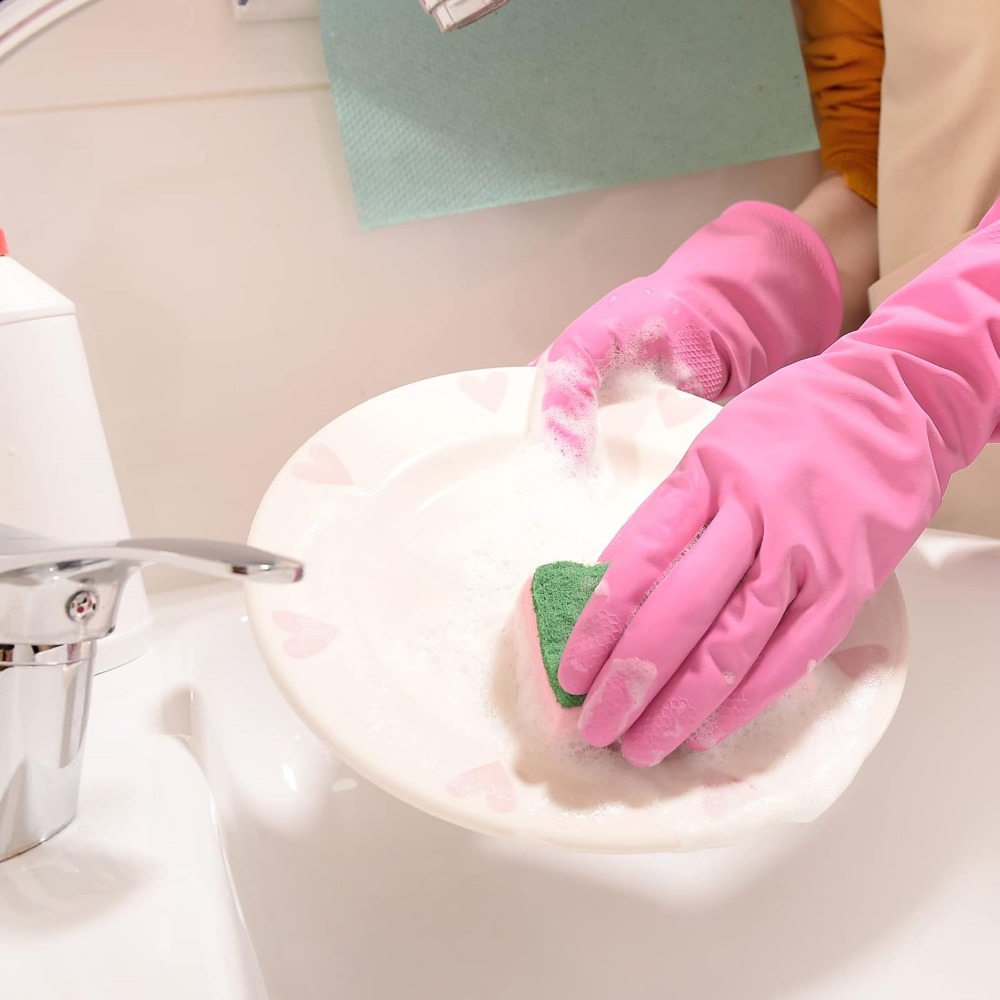 4-Pack Rubber Dishwashing Glov – Rubber Glove Cleaning Bewertung und Preis