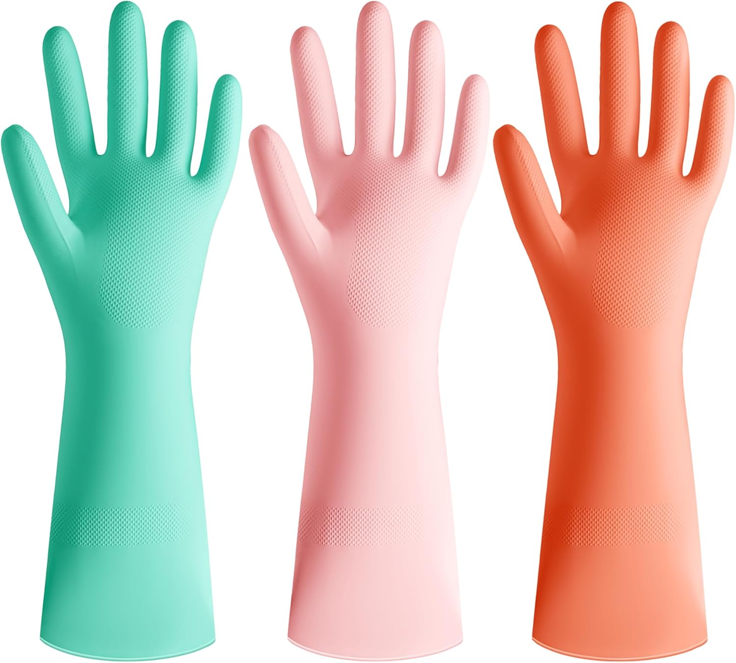 3 Pairs Colorful Rubber Dishwa – Rubber Glove Cleaning Bewertung und Preis