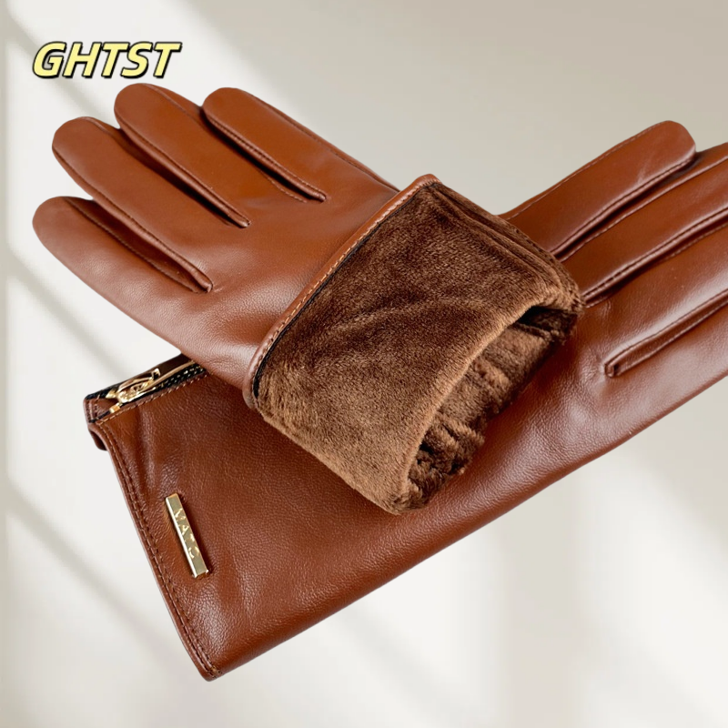 Fashion Real Sheepskin Motorcy – Leather Driving Glove Bewertung und Preis