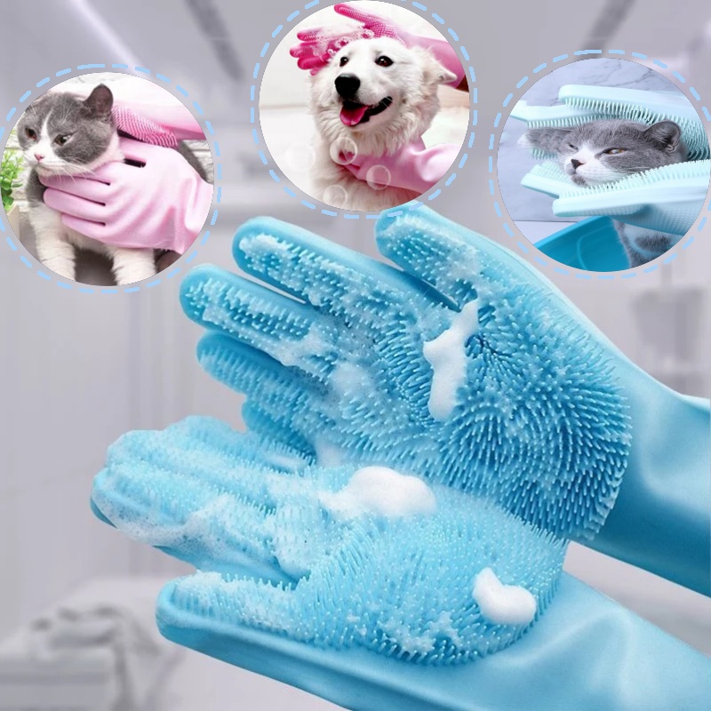 Pet Grooming Gloves for Dogs A – Rubber Glove Cleaning Bewertung und Preis