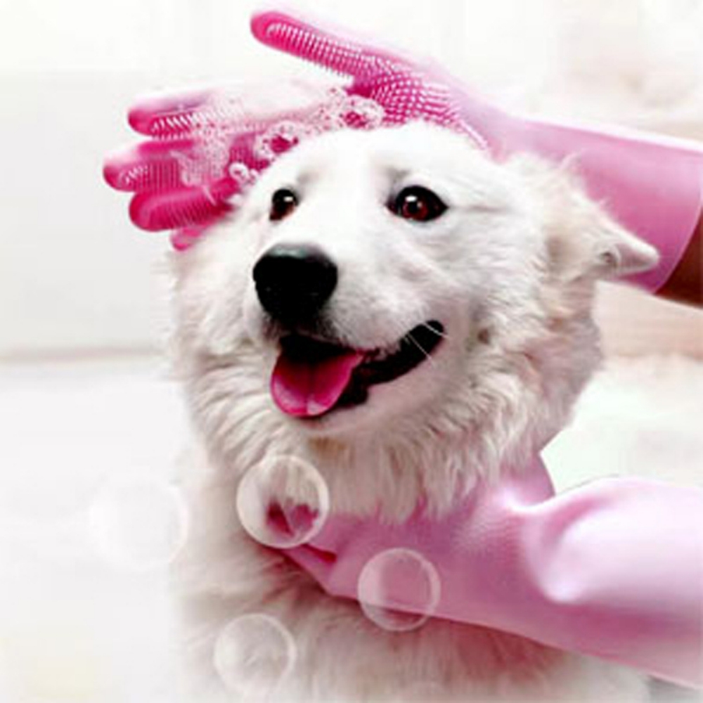 Pet Grooming Gloves for Dogs A – Rubber Glove Cleaning Bewertung und Preis