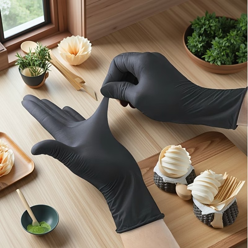 10/50/100PCS Black Disposable  – Nitrile Mechanic Glove Bewertung und Preis