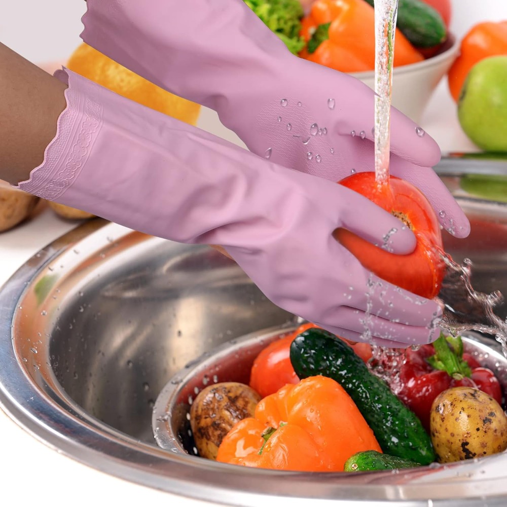 3 Pairs Non-Slip Waterproof Ki – Rubber Glove Cleaning Bewertung und Preis